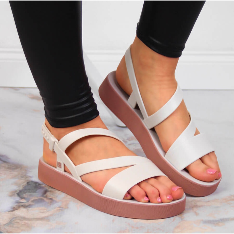 Sandalias mujer goma crema Zaxy JJ285053 beige multicolor 2