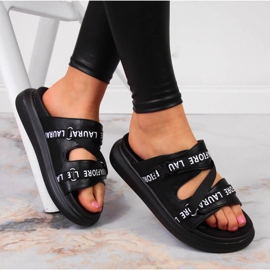 Zapatilla plataforma Laura La.Fi negra negro 3
