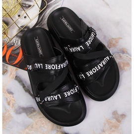 Zapatilla plataforma Laura La.Fi negra negro 9