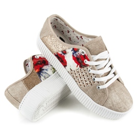 Kylie Zapatillas de mujer en la plataforma. marrón 4