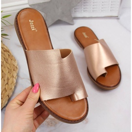 Chanclas de mujer doradas Jezzi dorado 5