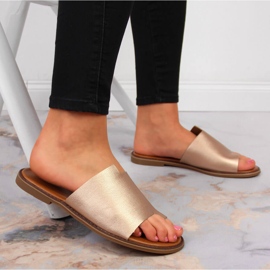 Chanclas de mujer doradas Jezzi dorado 2