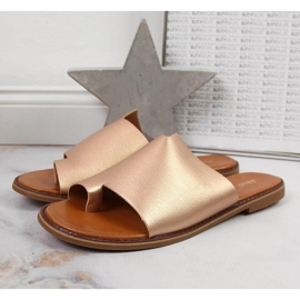 Chanclas de mujer doradas Jezzi dorado 6