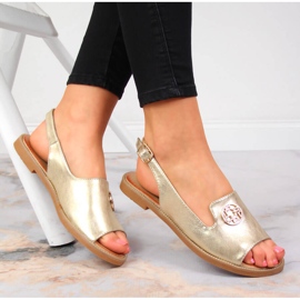 Sandalias de mujer con adorno Filippo dorado 1