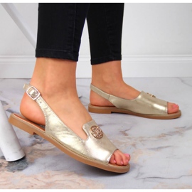 Sandalias de mujer con adorno Filippo dorado 6