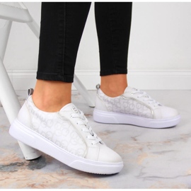 Zapatillas deportivas para mujer zapatillas blancas Bugatti JJ253151 blanco 5