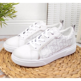 Zapatillas deportivas para mujer zapatillas blancas Bugatti JJ253151 blanco 3