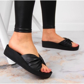 Babucha mujer piel negra T.Sokolski negro 6