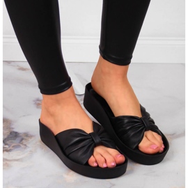 Babucha mujer piel negra T.Sokolski negro 5