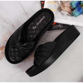 Babucha mujer piel negra T.Sokolski negro 4