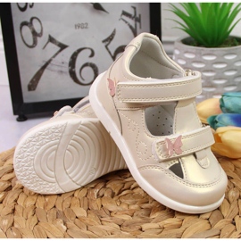Sandalias niña American Club doradas dorado 3