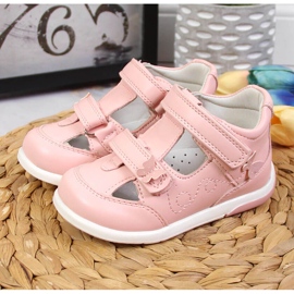 Sandalias de niña American Club enteras en rosa rosado 2
