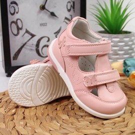 Sandalias de niña American Club enteras en rosa rosado 3