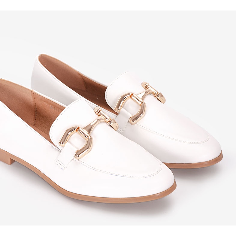 Mocasines blancos de mujer Arline 1