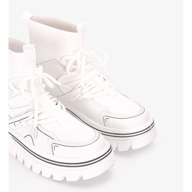 Zapatillas tobilleras Toler blancas blanco 2