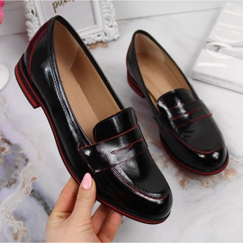 Zapatos mujer piel señorial lacado negro Juma 3