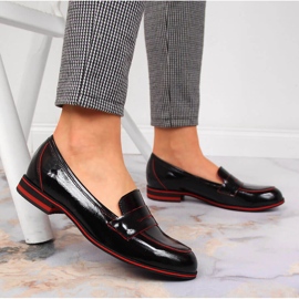 Zapatos mujer piel señorial lacado negro Juma 6