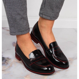 Zapatos mujer piel señorial lacado negro Juma 7