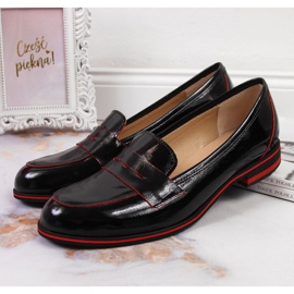 Zapatos mujer piel señorial lacado negro Juma 4
