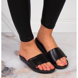 Chanclas piscina mujer Calypso negro 3