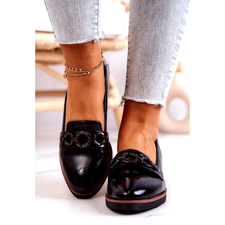 Vinceza Zapatos Cuña Charol Melodías Negras negro 3