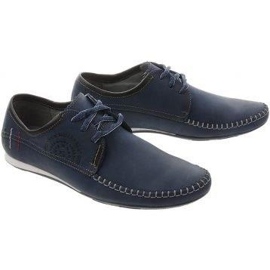 Lemar Mocasines de hombre con cordones 872 azul marino 2 Lemar Mocasines de hombre con cordones 872 azul marino 2
