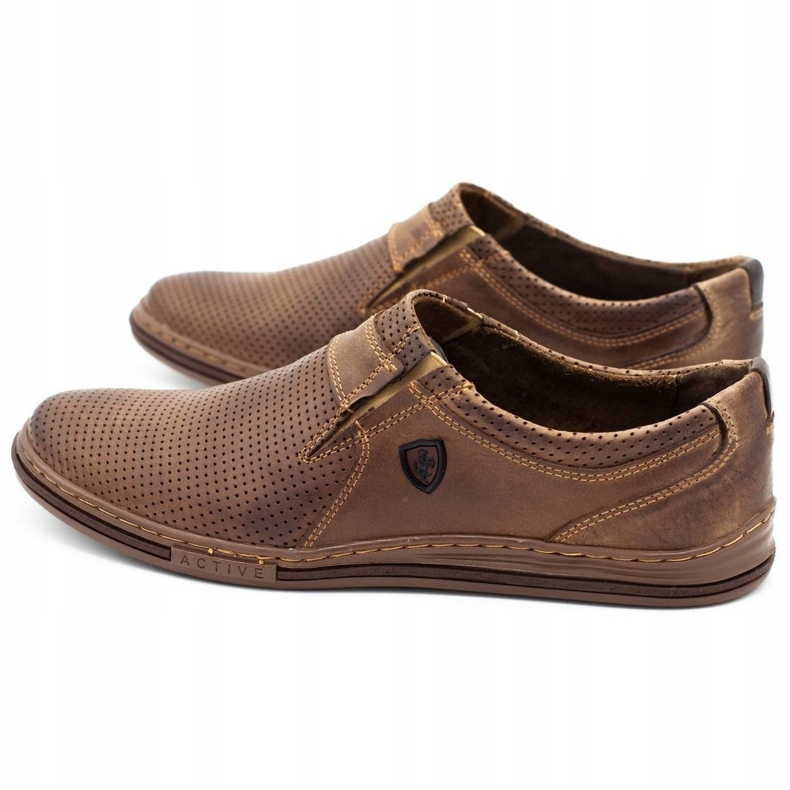 Polbut Zapatos de hombre piel 362 Per Brown marrón 4