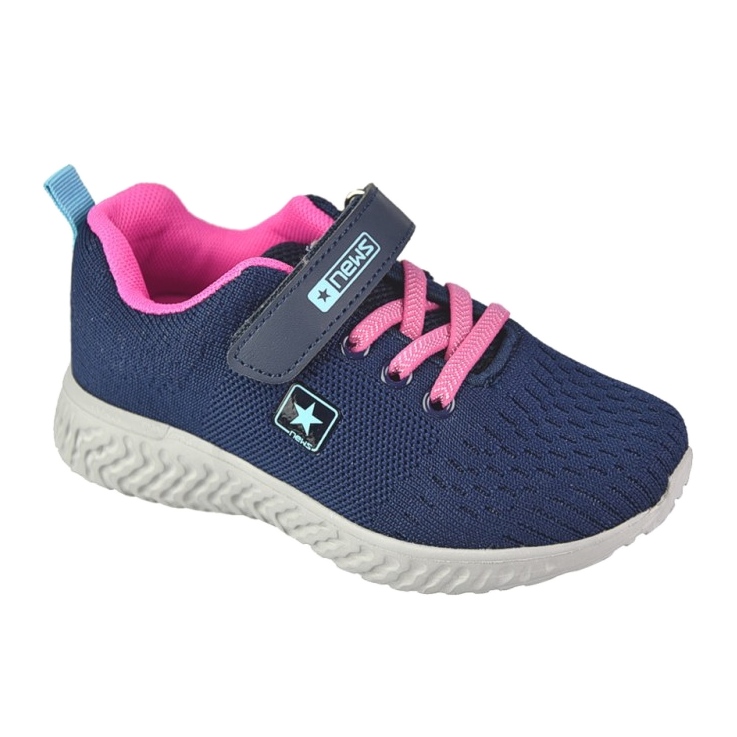 NEWS NOVEDADES Deportivas velcros 22DZ23-4843-M Azul marino rosa 1