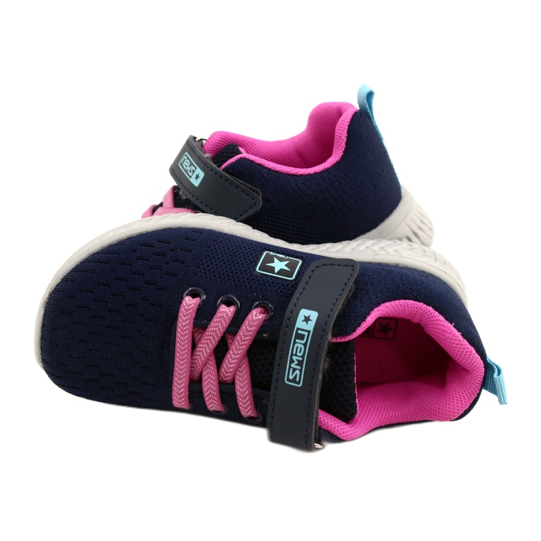 NEWS NOVEDADES Deportivas velcros 22DZ23-4843-M Azul marino rosa 6