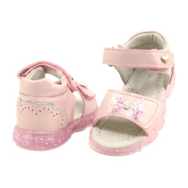Evento Sandalias de niñas con un arco 22Z23-4780 PINK rosado 4