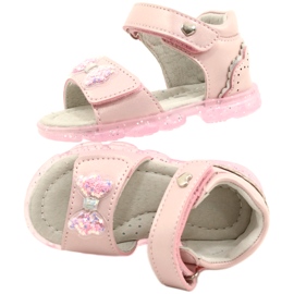 Evento Sandalias de niñas con un arco 22Z23-4780 PINK rosado 5