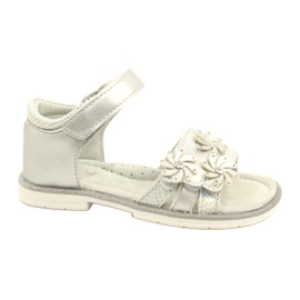 Evento Sandalias de niñas con flores 22Z23-4792 Plata 1