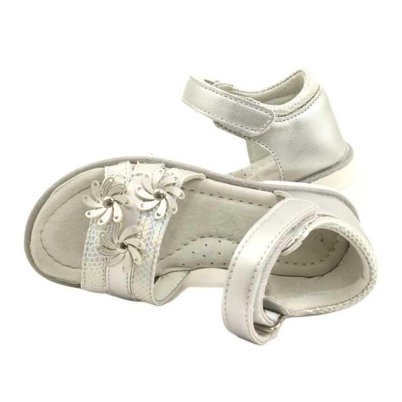 Evento Sandalias de niñas con flores 22Z23-4792 Plata 6 Evento Sandalias de niñas con flores 22Z23-4792 Plata 6