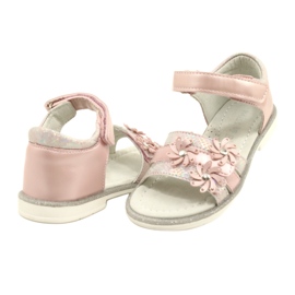 Evento Sandalias de niñas con flores decorativas 22d23-4792 Rosa rosado 4