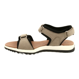 Sandalias deportivas cómodas Caprice 28711-28 334 Taupe Nubuc beige negro 1