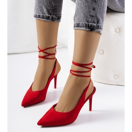 Tacones rojos con tacón Hakol 2