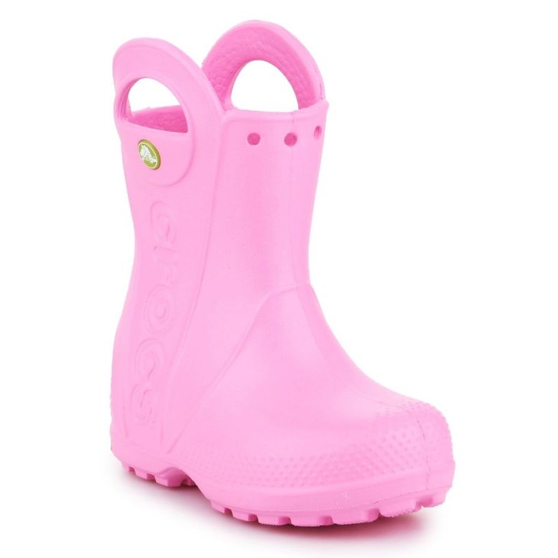 Bota de lluvia Crocs Handle It para niños 12803-612 rosado 1