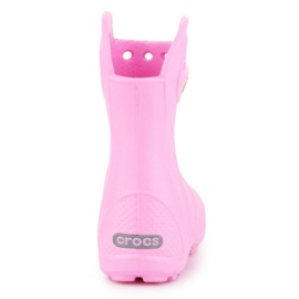 Bota de lluvia Crocs Handle It para niños 12803-612 rosado 5