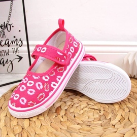 Bailarinas con velcro para parvulario rosa Jr Atletico rosado 2