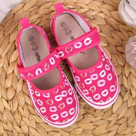 Bailarinas con velcro para parvulario rosa Jr Atletico rosado 3