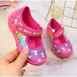 Bailarina velcro rosa Jr. Befado rosado 1