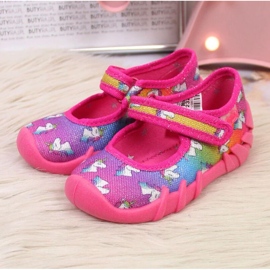 Bailarina velcro rosa Jr. Befado rosado 2