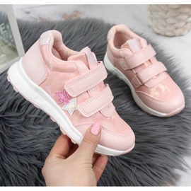 Deportivas Jr American Club Velcro Rosa rosado 1