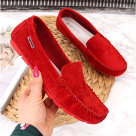 Mocasines De Cuero Rojo En Vinceza 1 Mocasines De Cuero Rojo En Vinceza 1