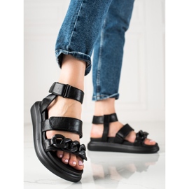 Sandalias LA.FI de moda negro 1