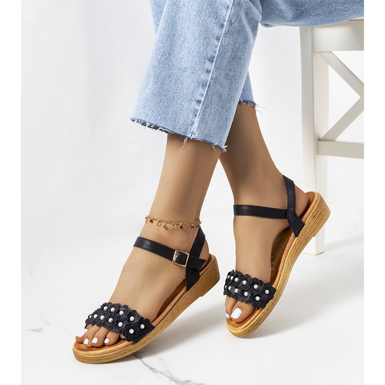 Sandalias negras de mujer Farra negro 1