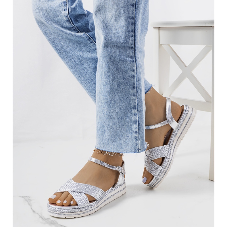 Sandalias mujer Chirnside plata 1