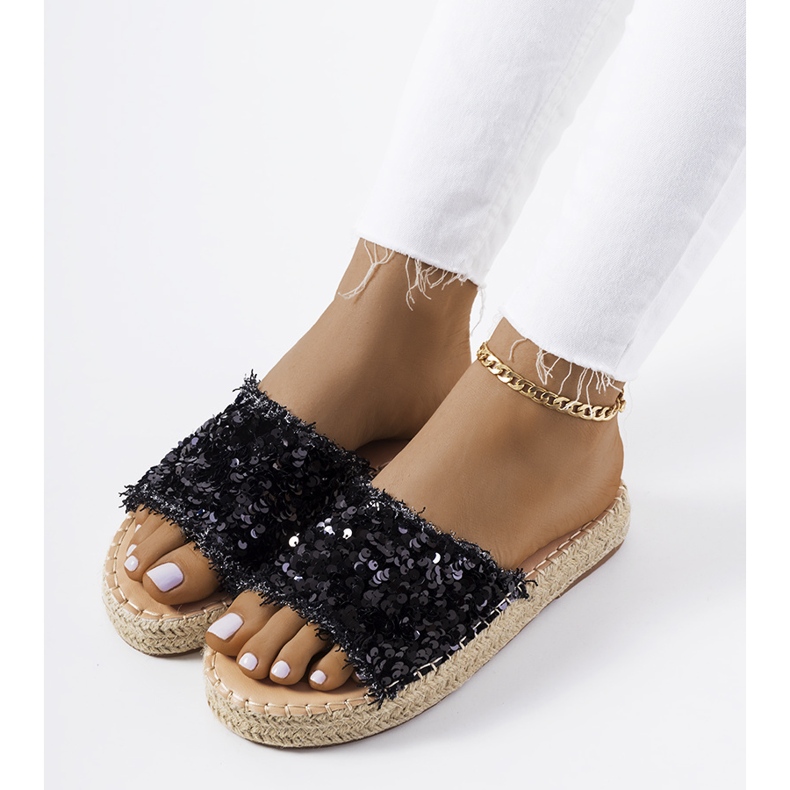 Zapatillas negras en la plataforma Susanna negro 1