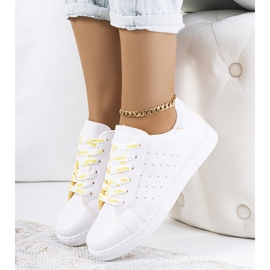 Deportivas Koho blancas y amarillas blanco 1