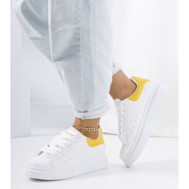 Deportivas mujer Parras blancas y amarillas blanco amarillo 1